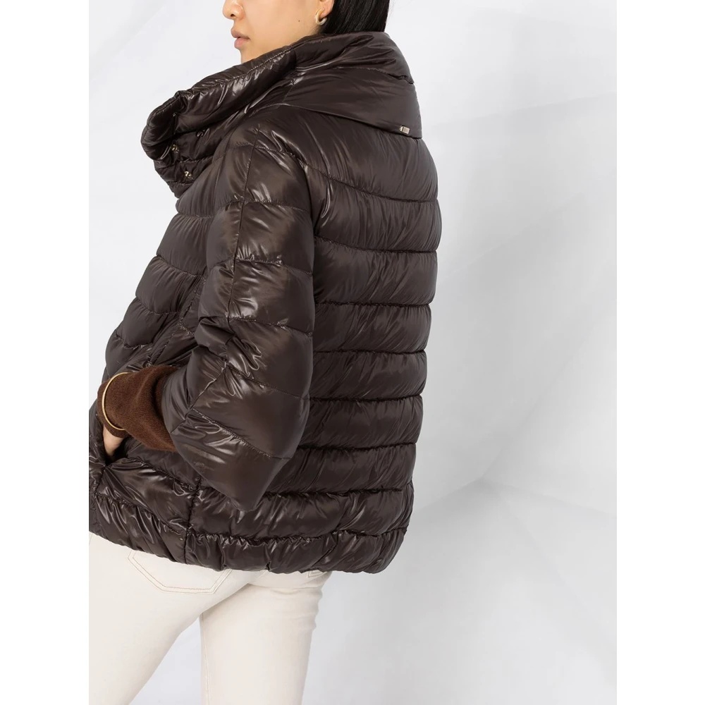BROWN NYLON ULTRALIGHT JACKET - 3