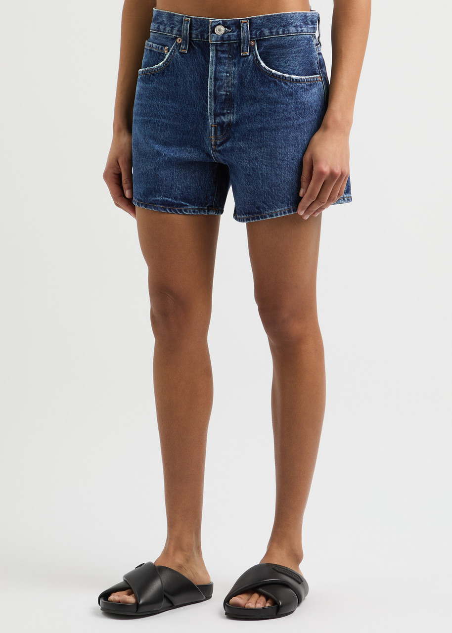 Agolde Parker Distressed Denim Shorts - 2