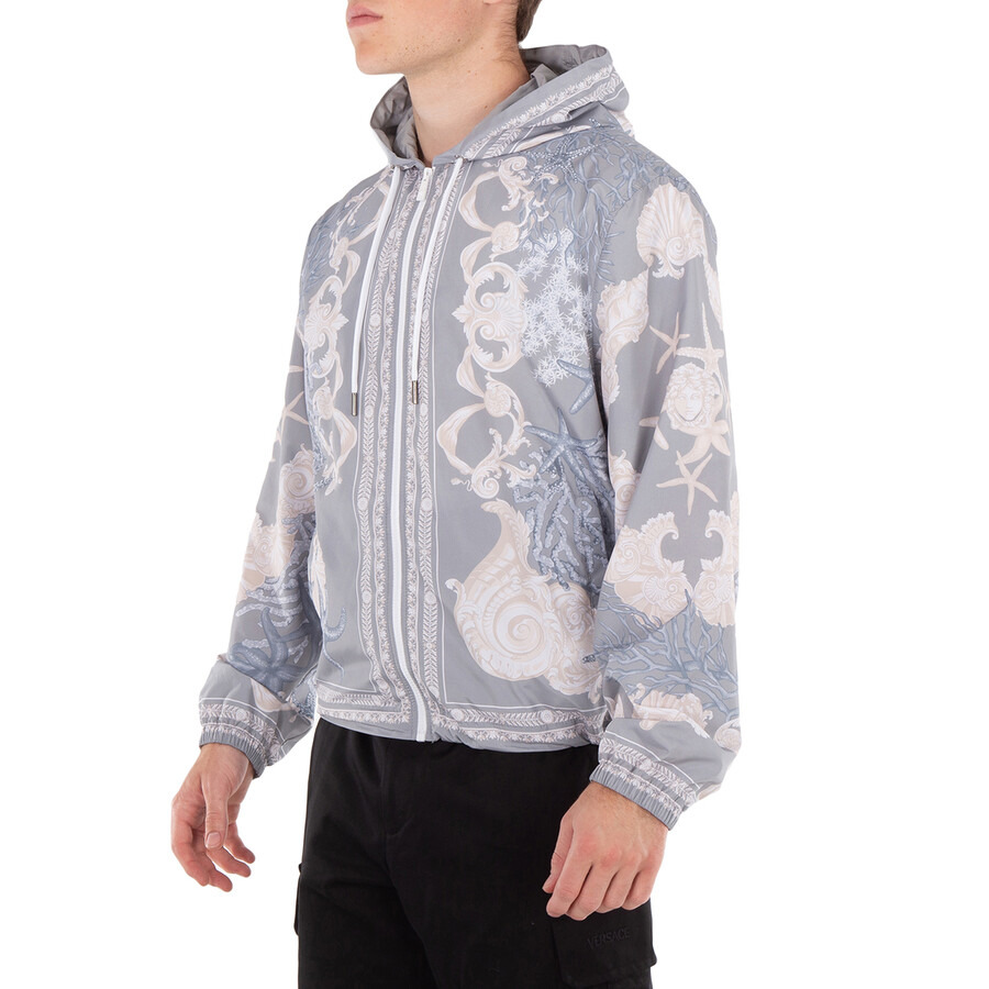 Versace Barocco Sea Hooded Windbreaker Jacket - 3