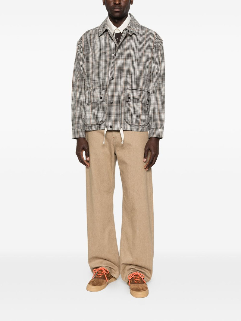 Barbour plaid-pattern drawstring-hem coat outlook
