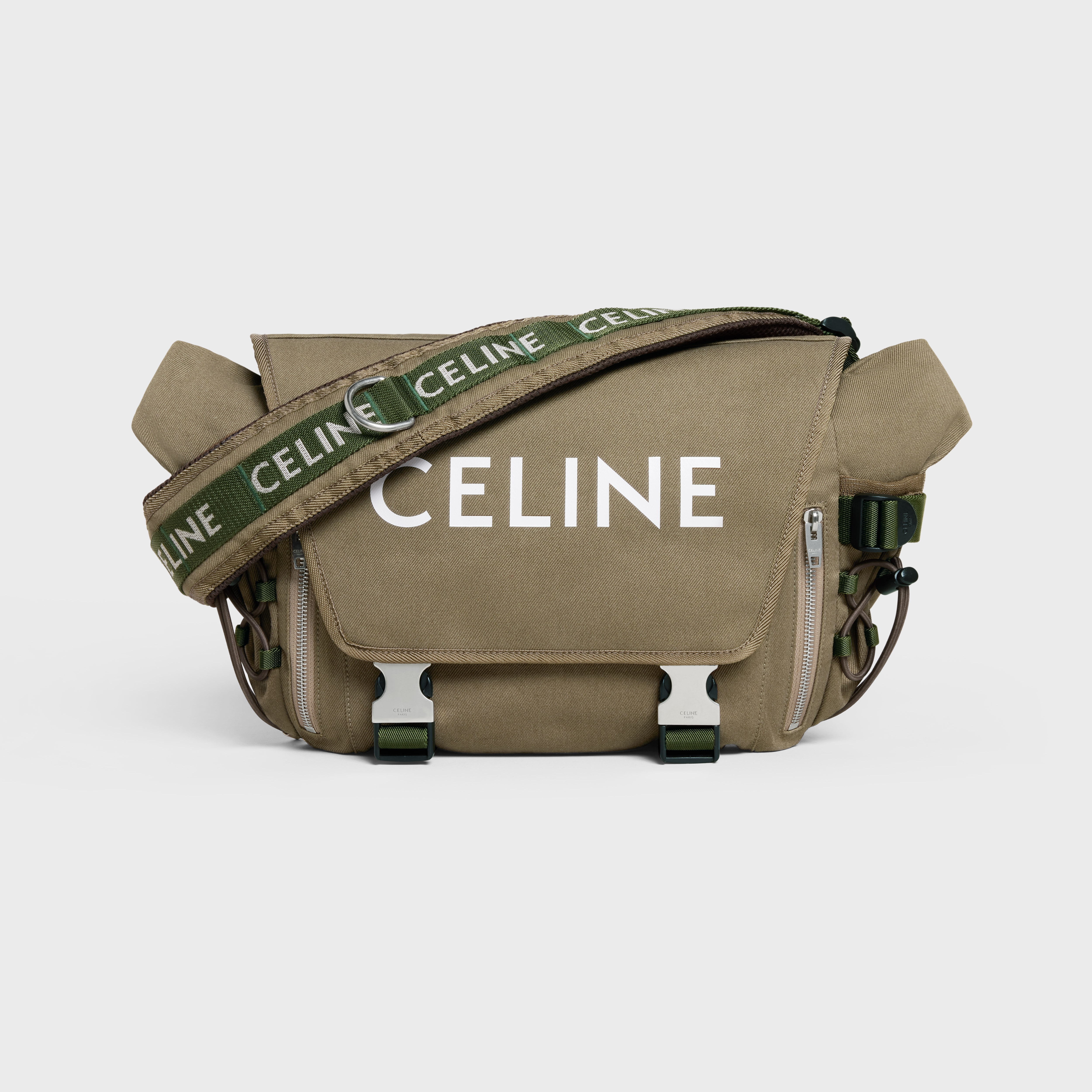 MEDIUM MESSENGER TREKKING in Cotton gabardine with Celine Print - 5