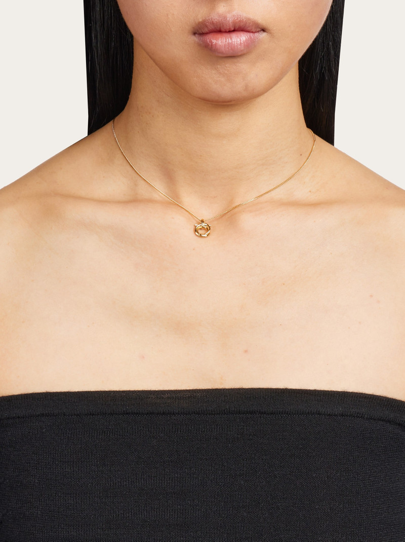 FERRAGAMO Gancini pendant necklace outlook