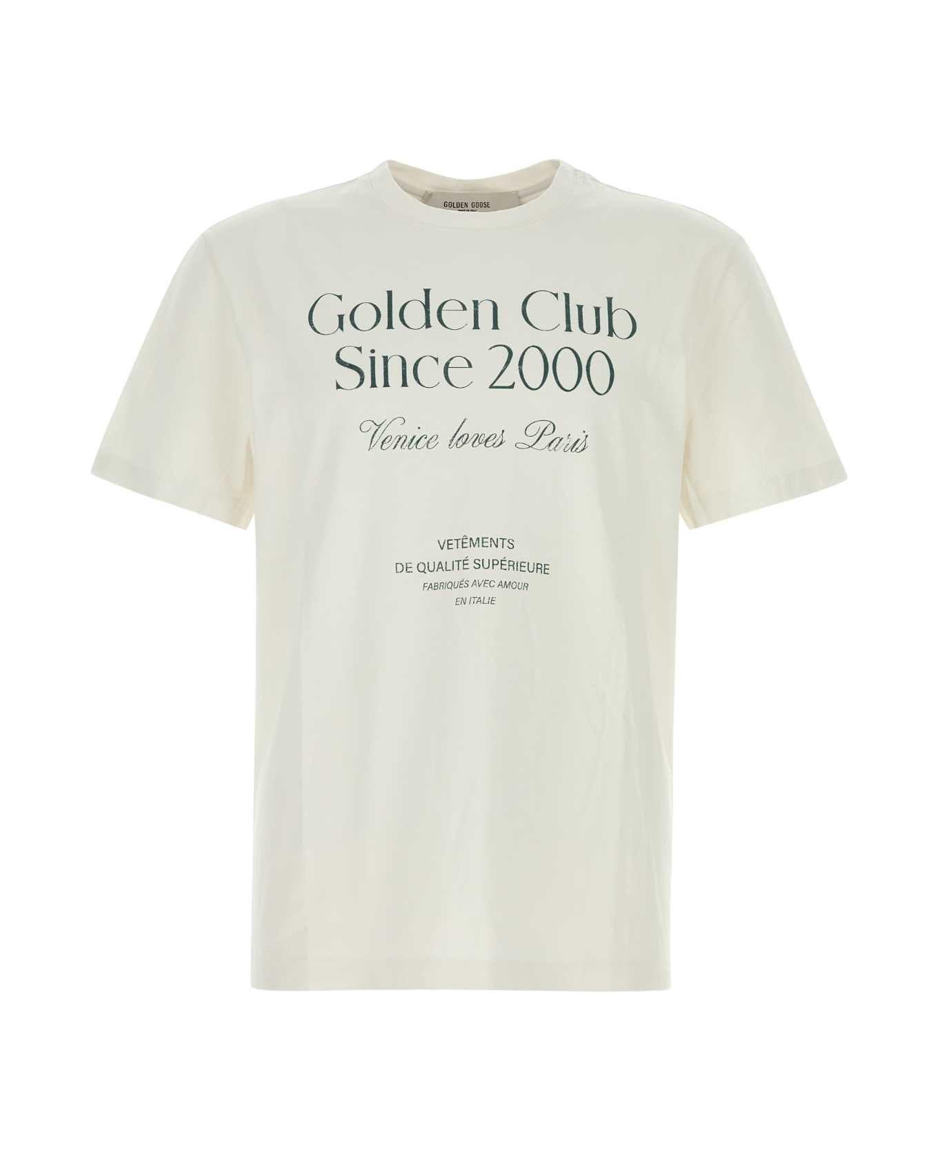 Chalk Cotton T-shirt - 1
