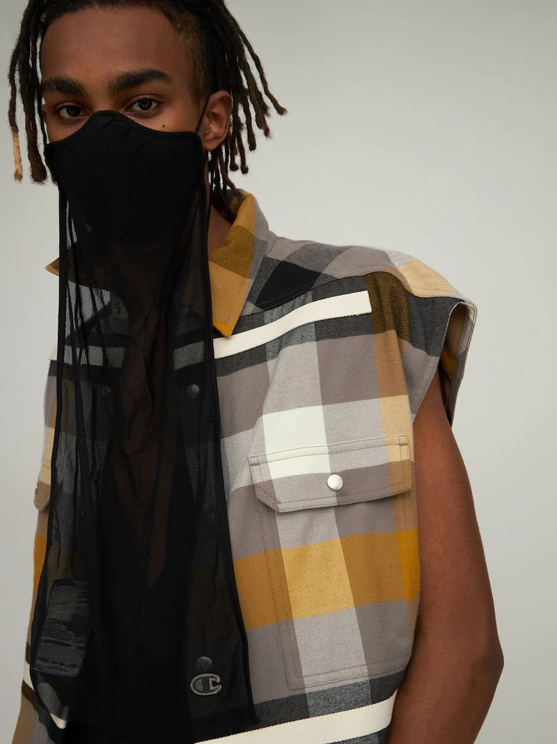 Rick Owens CHAMPION LONG NYLON MASK outlook