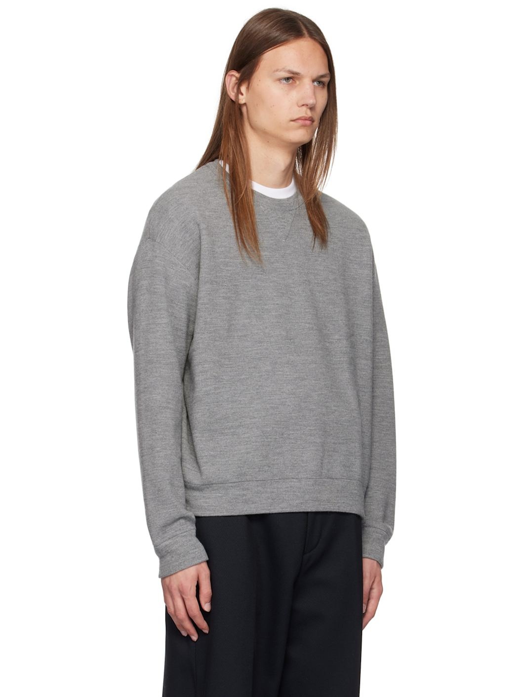 Gray Crewneck Sweater - 2