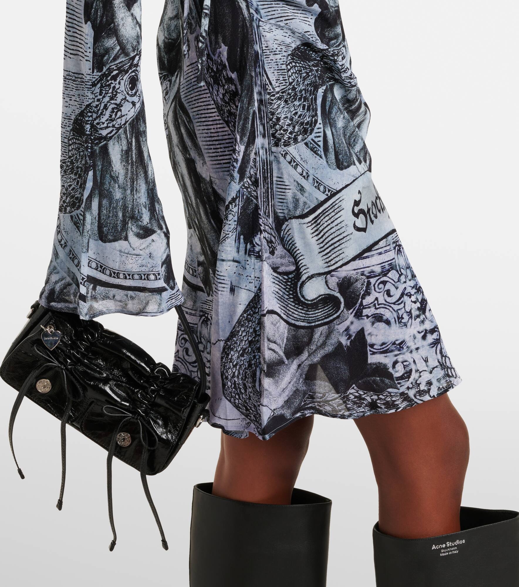 Printed wrap dress - 5