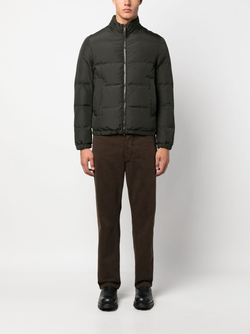 Canali zip-up padded jacket outlook