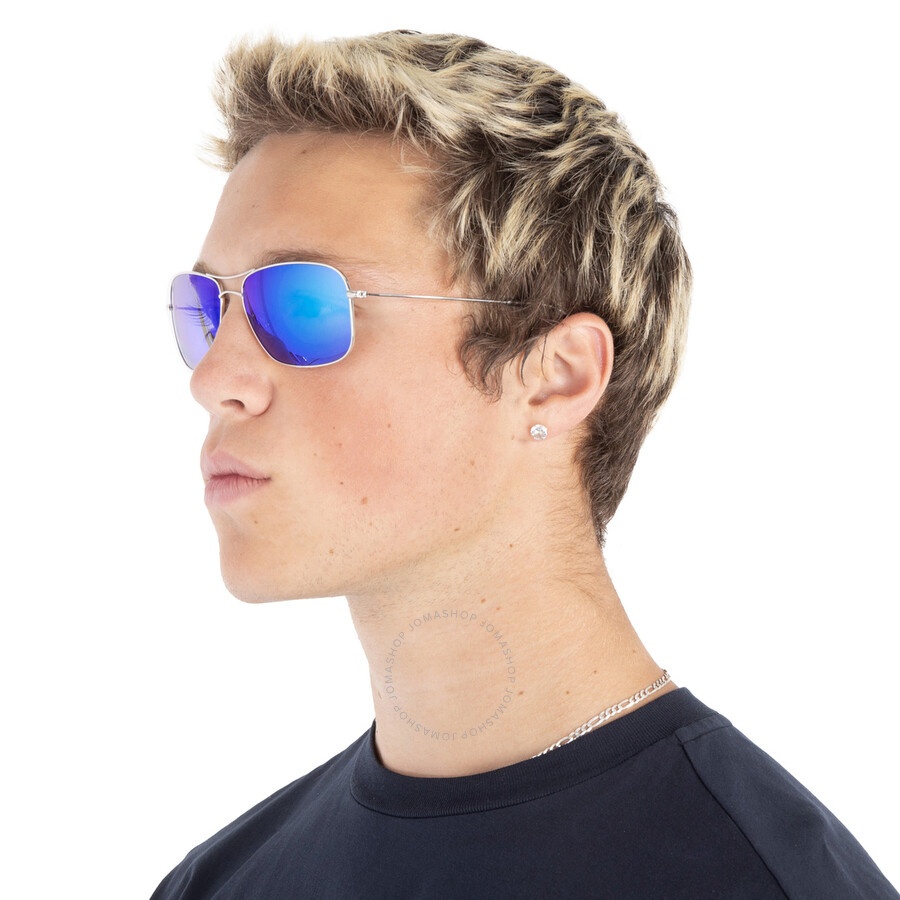 Maui Jim Wiki Wiki Polarized Blue Hawaii Pilot Men's Sunglasses B246-17 59 - 2