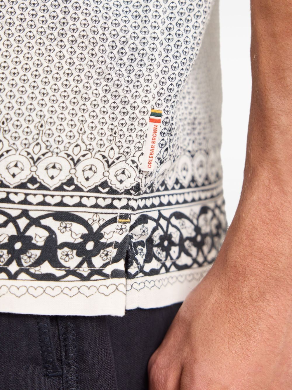 Maitan patterned linen shirt - 4
