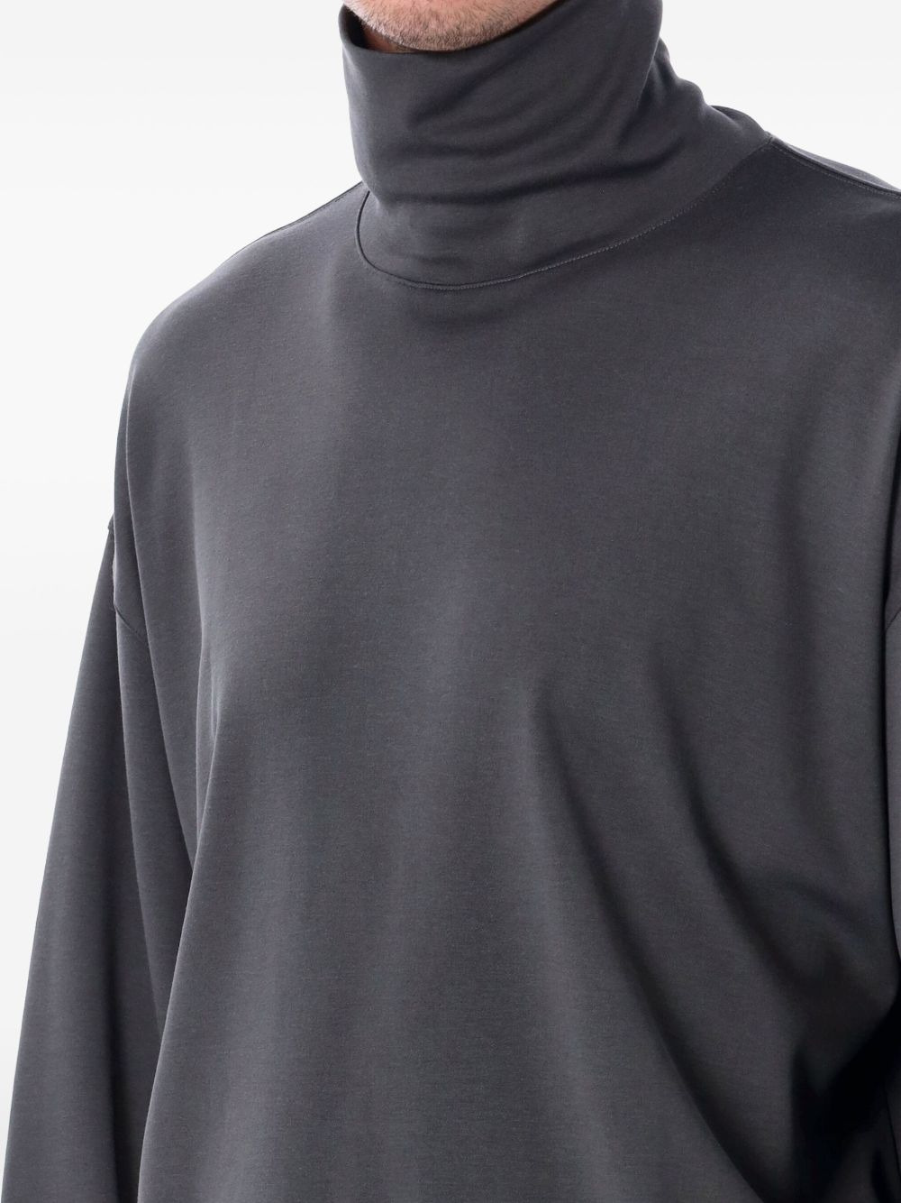 high-neck long-sleeve T-shirt - 3