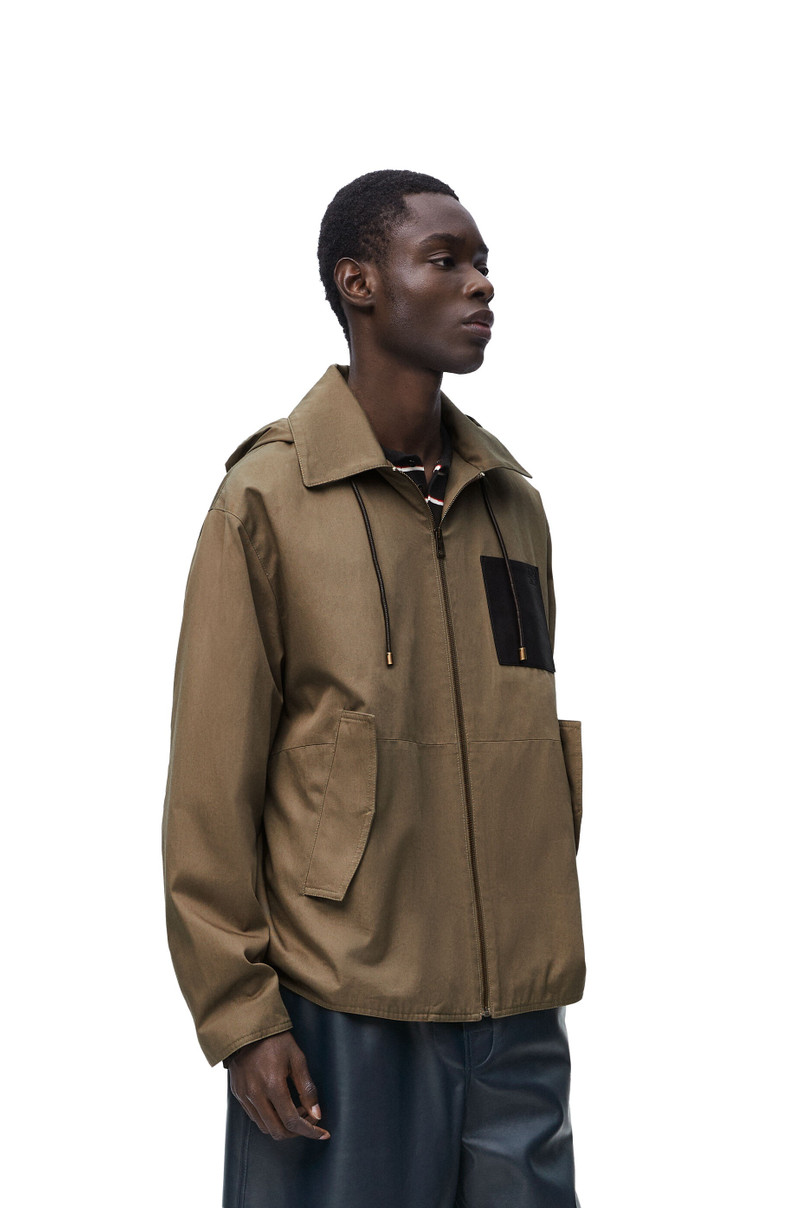 Hooded jacket in cotton 3