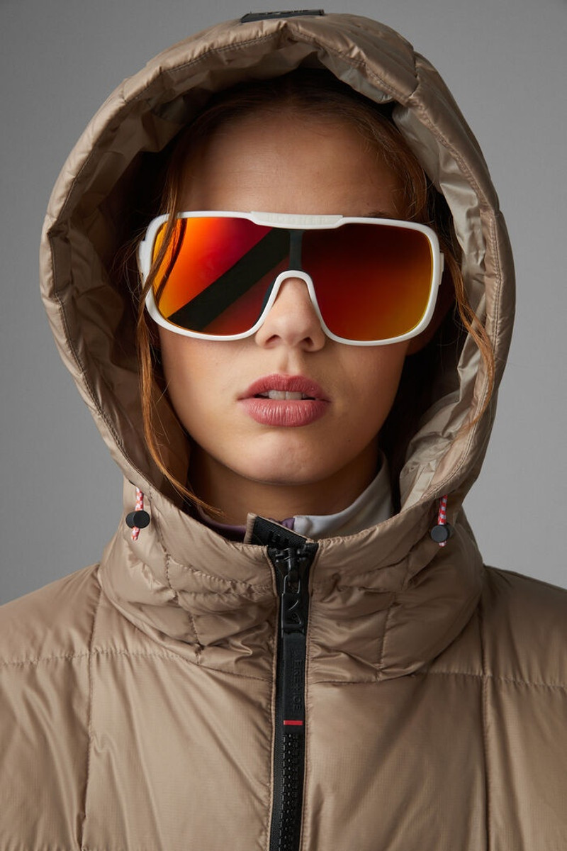 Yama Quilted coat in Caramel 7