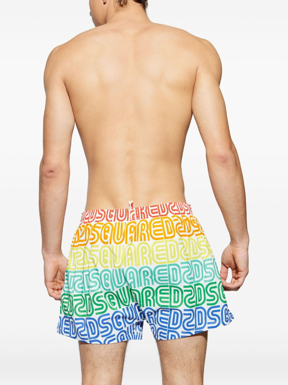 logo-print swim shorts - 4