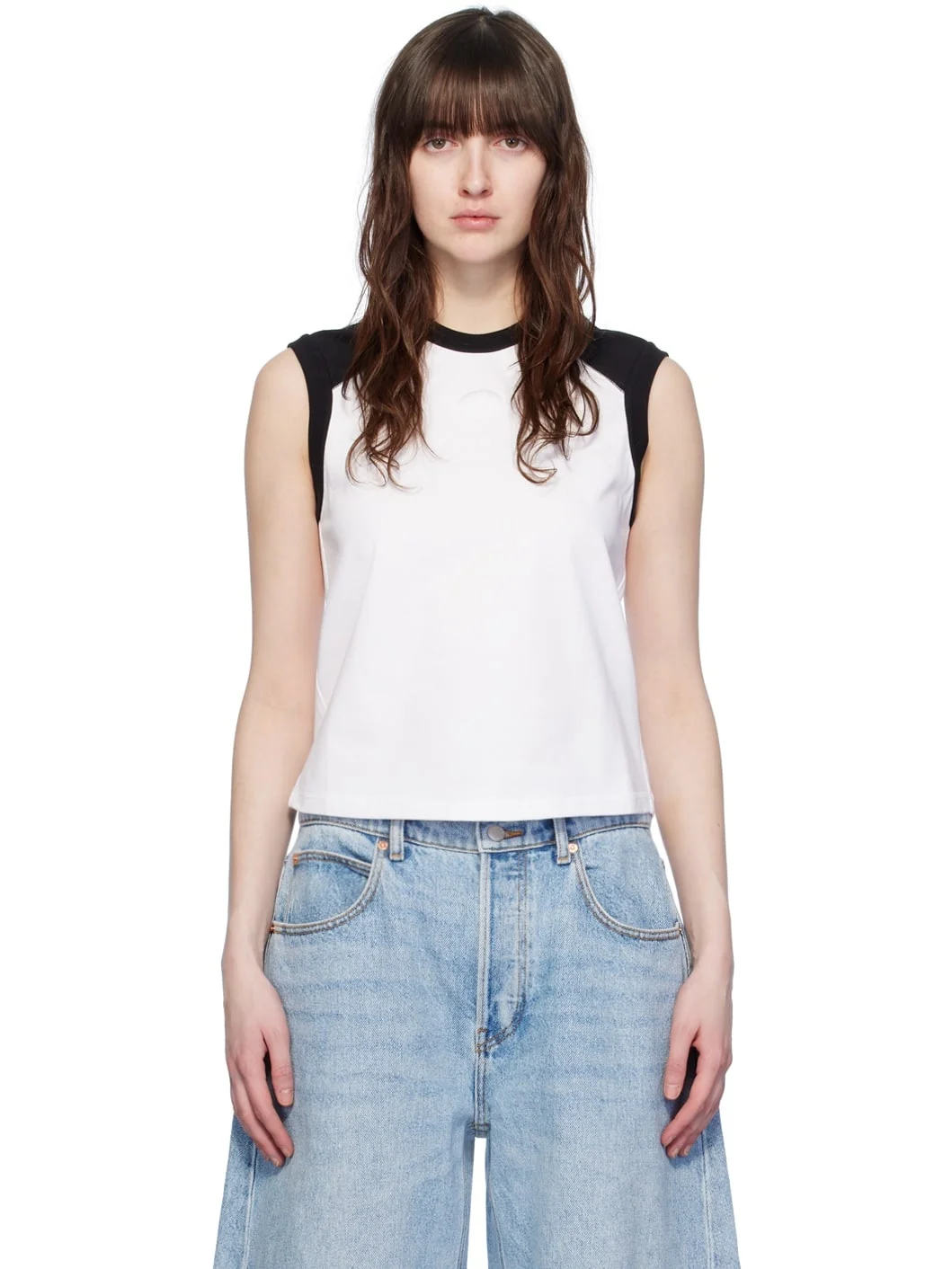 White & Black Raglan T-Shirt - 1