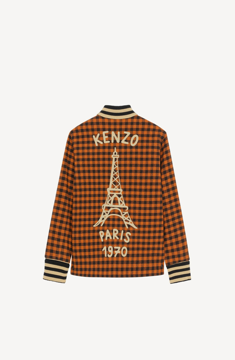 KENZO 'Varsity' checked jacket outlook