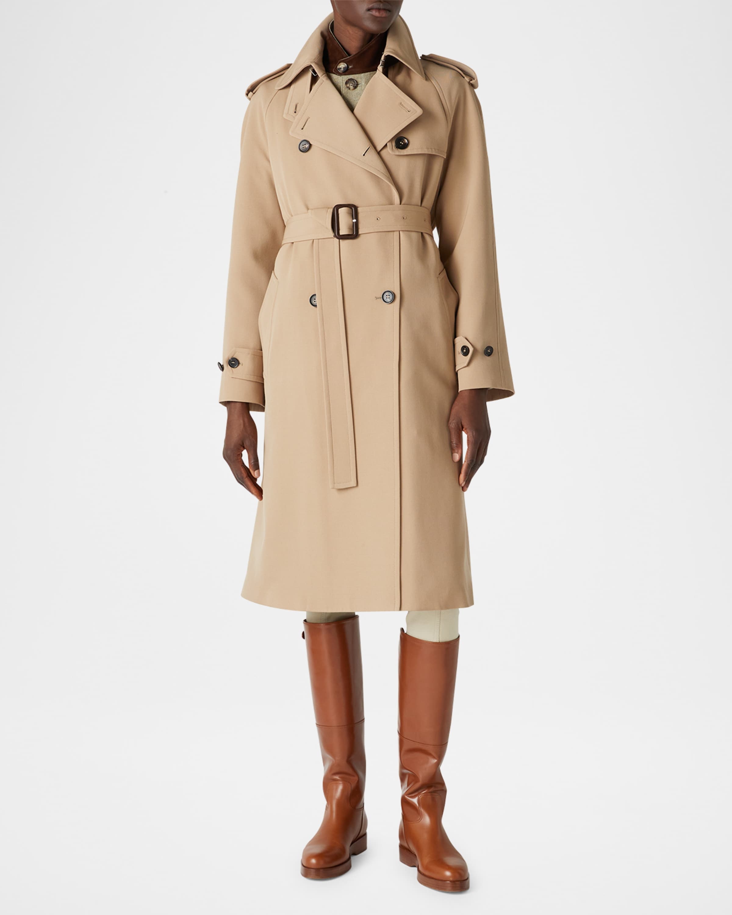 ジャケット・アウター Loro Piana Virgin Wool Trench Coat Loro Piana Cashmere & Wool Trench coat with Leather Trim