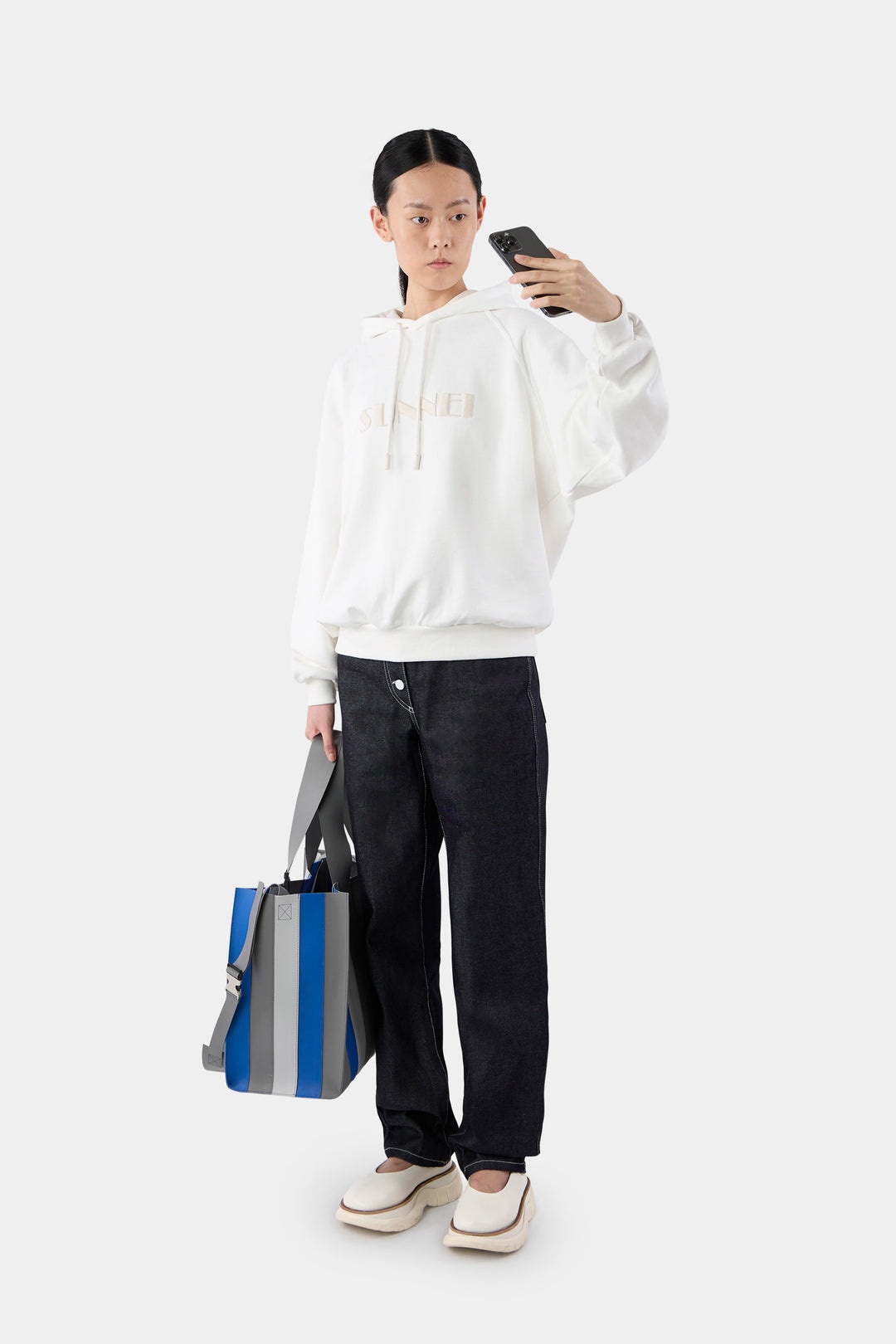 EMBROIDERED HOODIE / dust - 2