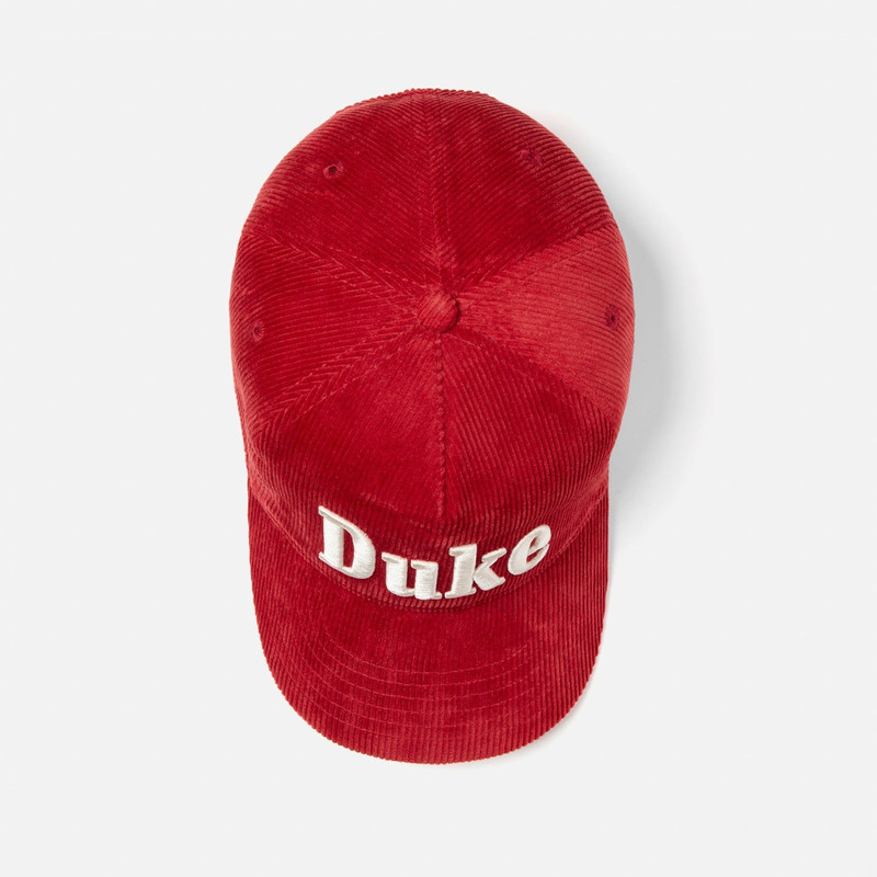 Duke Red Corduroy Cap 5