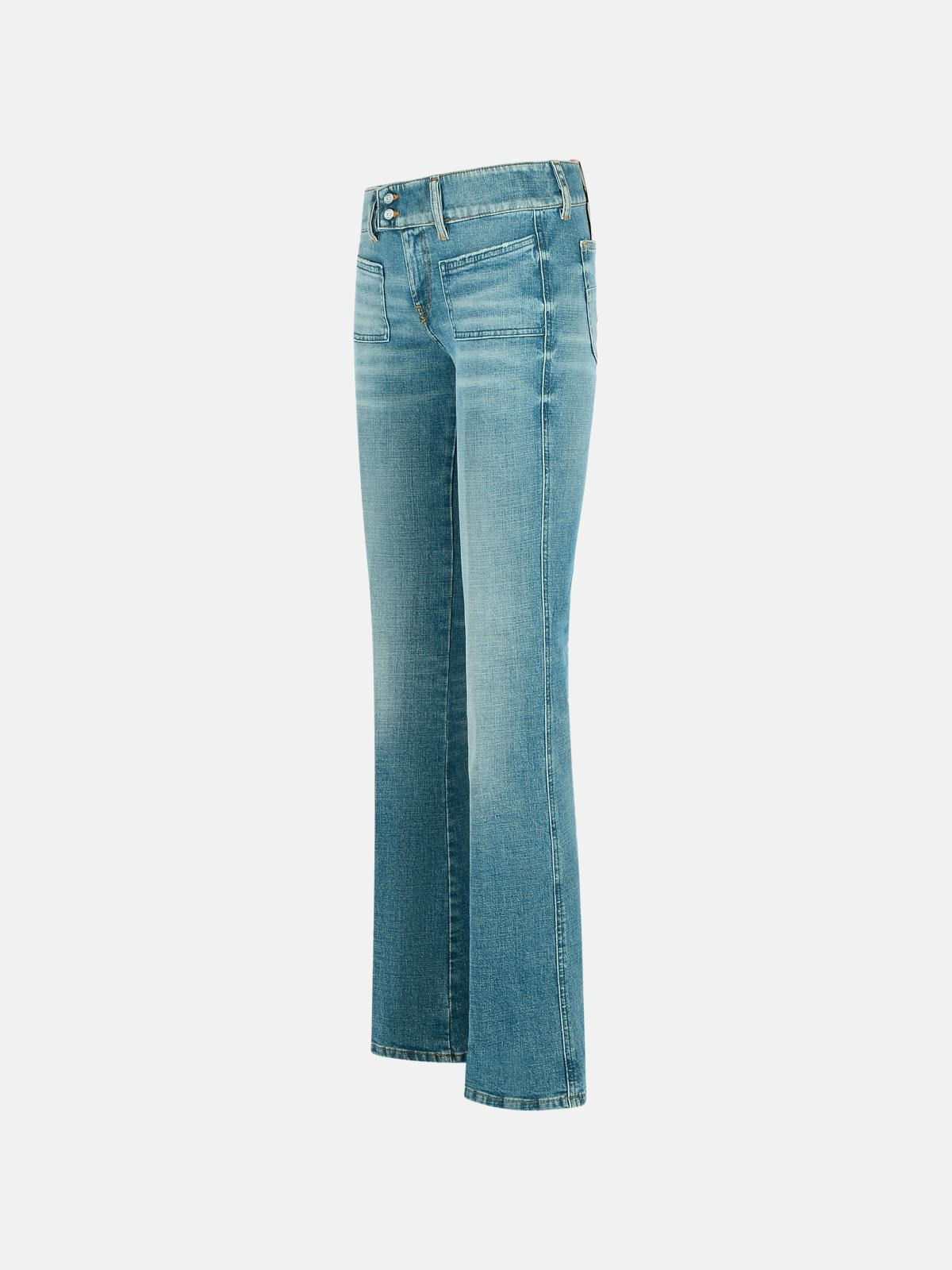 'D.HUSH' MEDIUM BLUE COTTON JEANS - 2