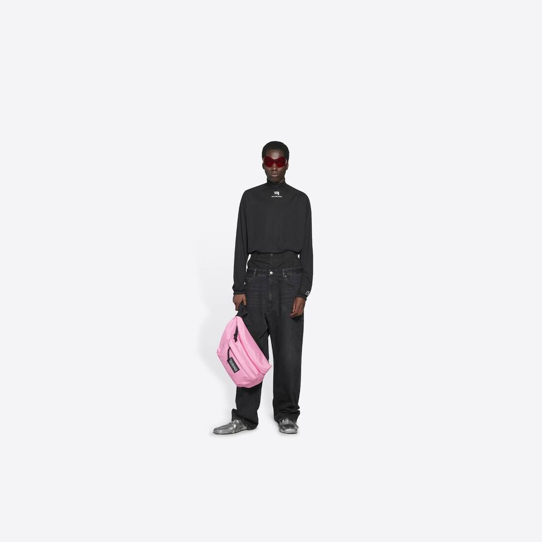 Men's Oversized Xxl Beltpack in Pink - 5