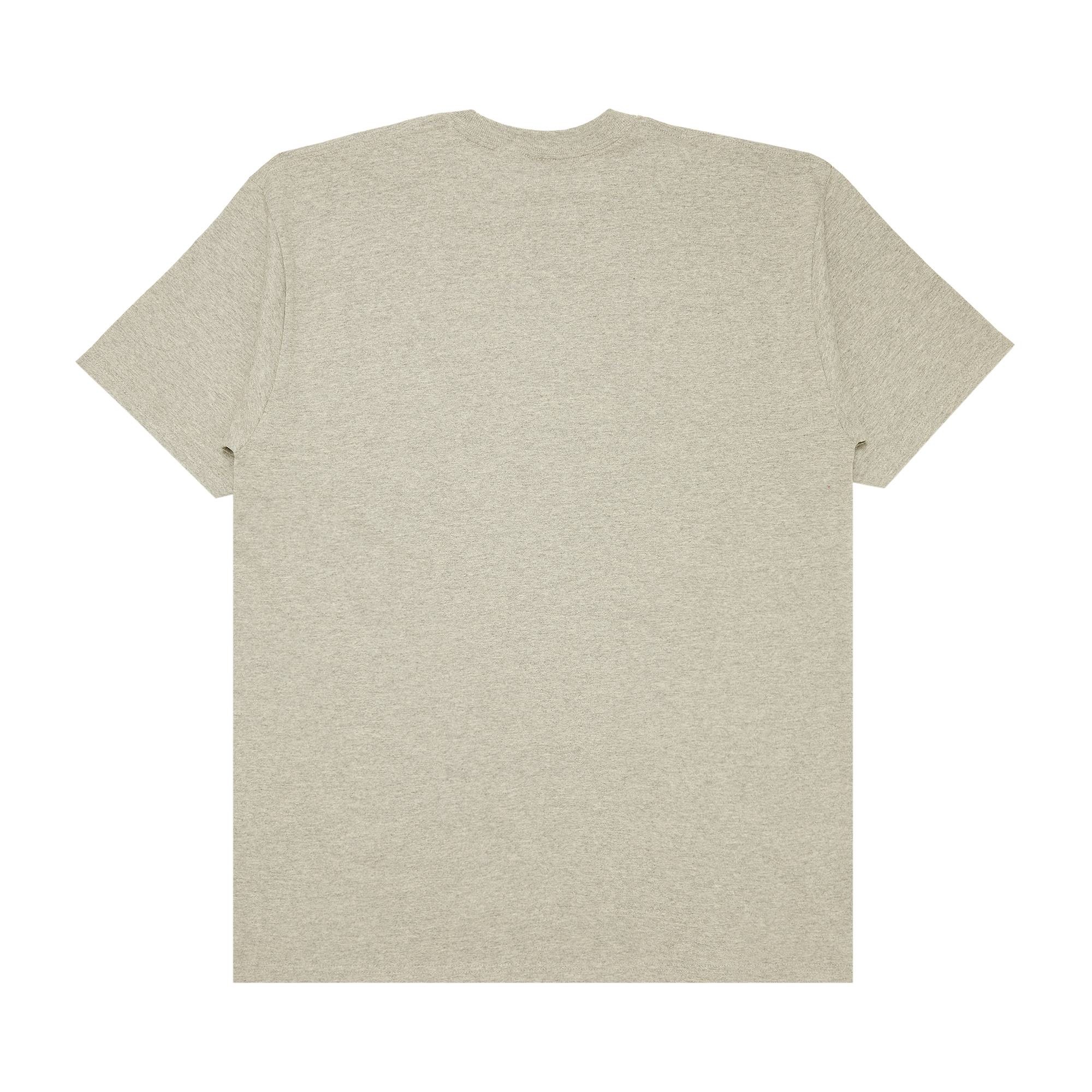 Stussy Basic Logo SS Stock Tee 'Grey Heather' - 2