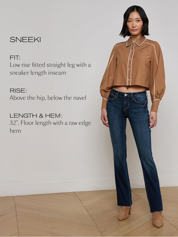 Sneeki Low-Rise Straight-Leg Jean - 6