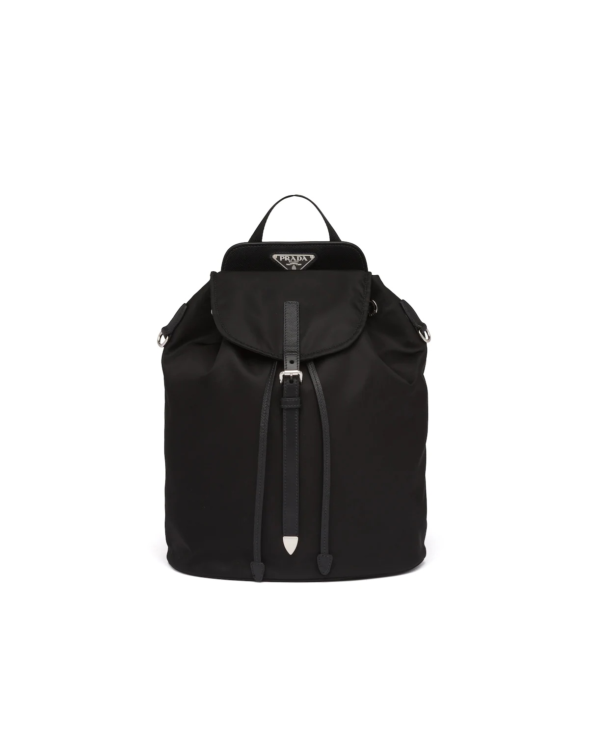 Nylon and Saffiano leather backpack - 1