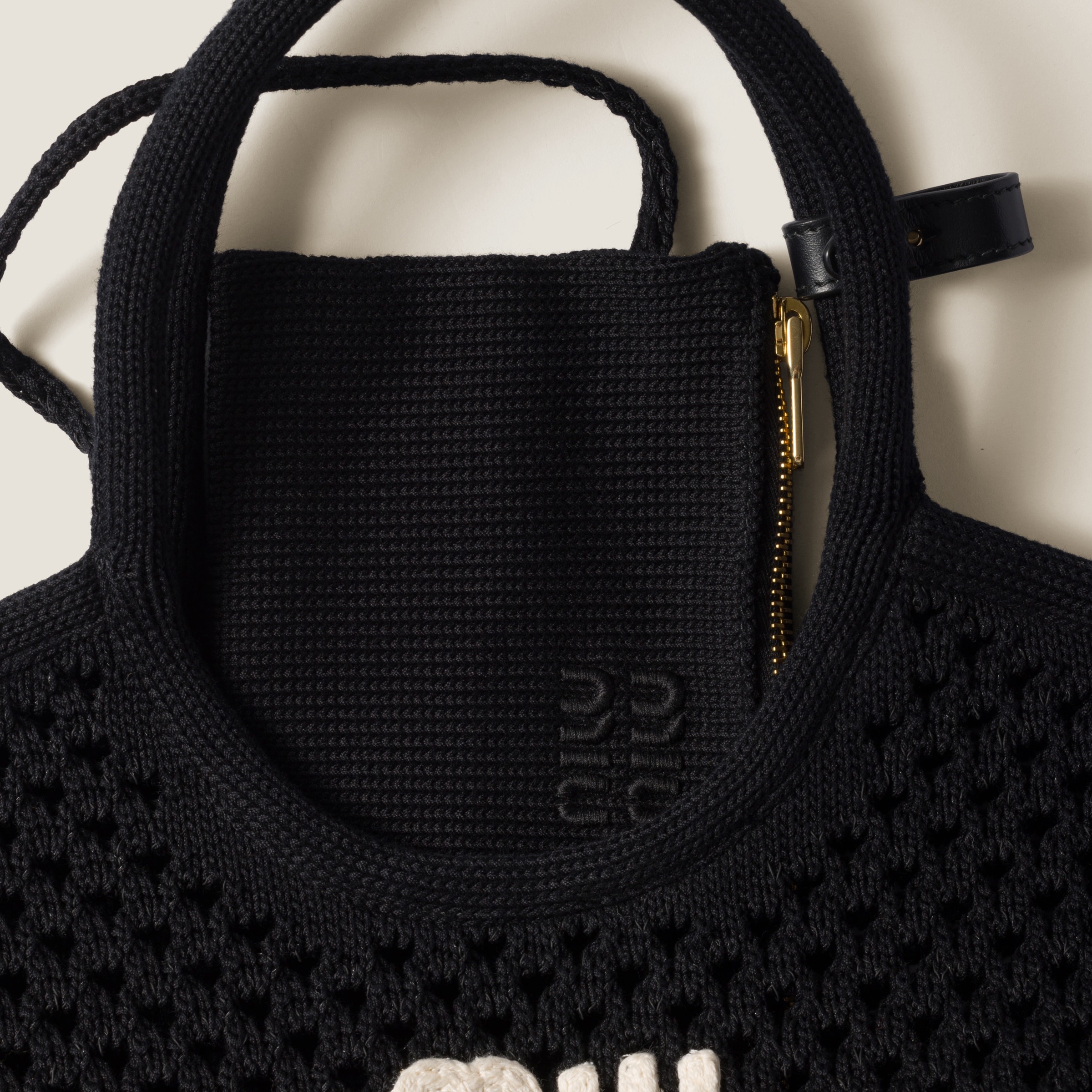 IVY cotton mesh tote bag - 4