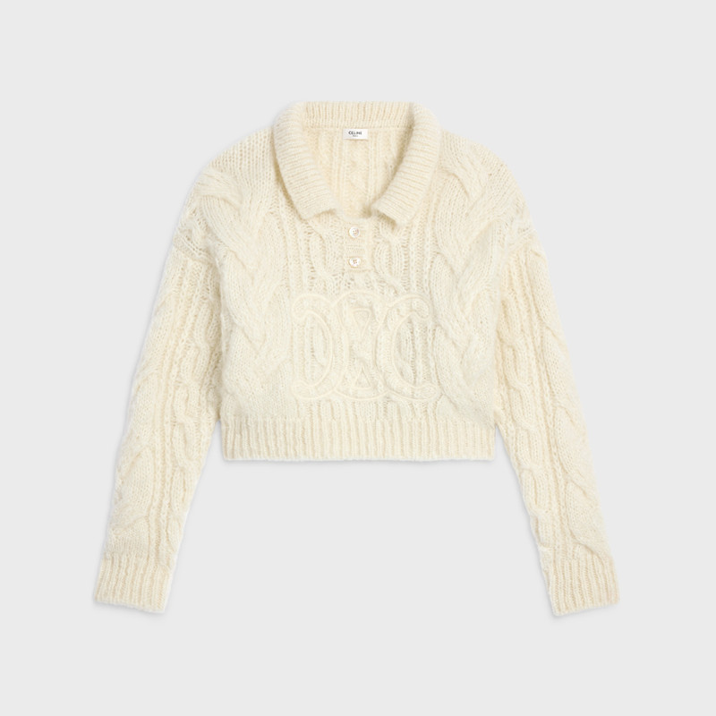 sweater IN aran mohair and wool 1