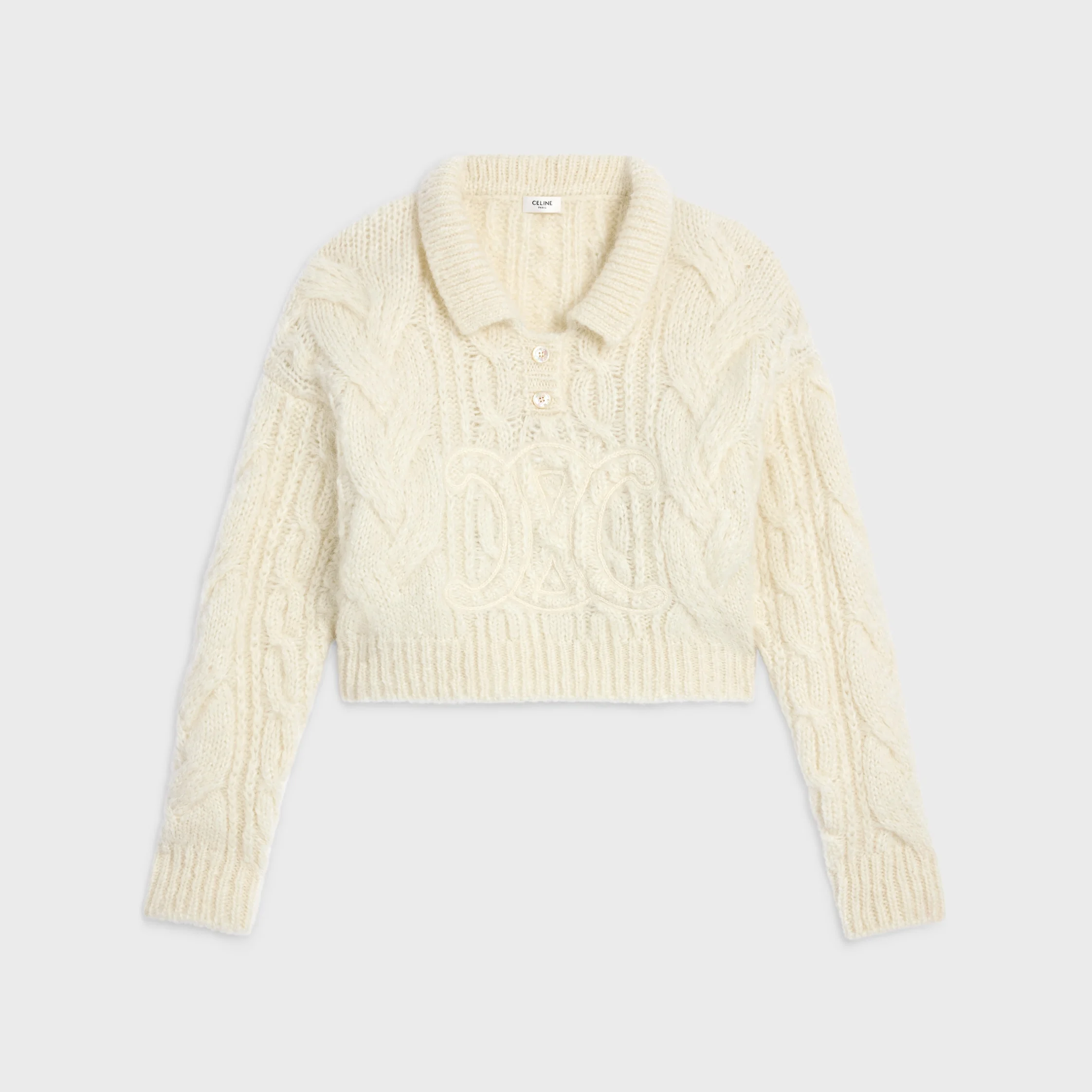 sweater IN aran mohair and wool - 1