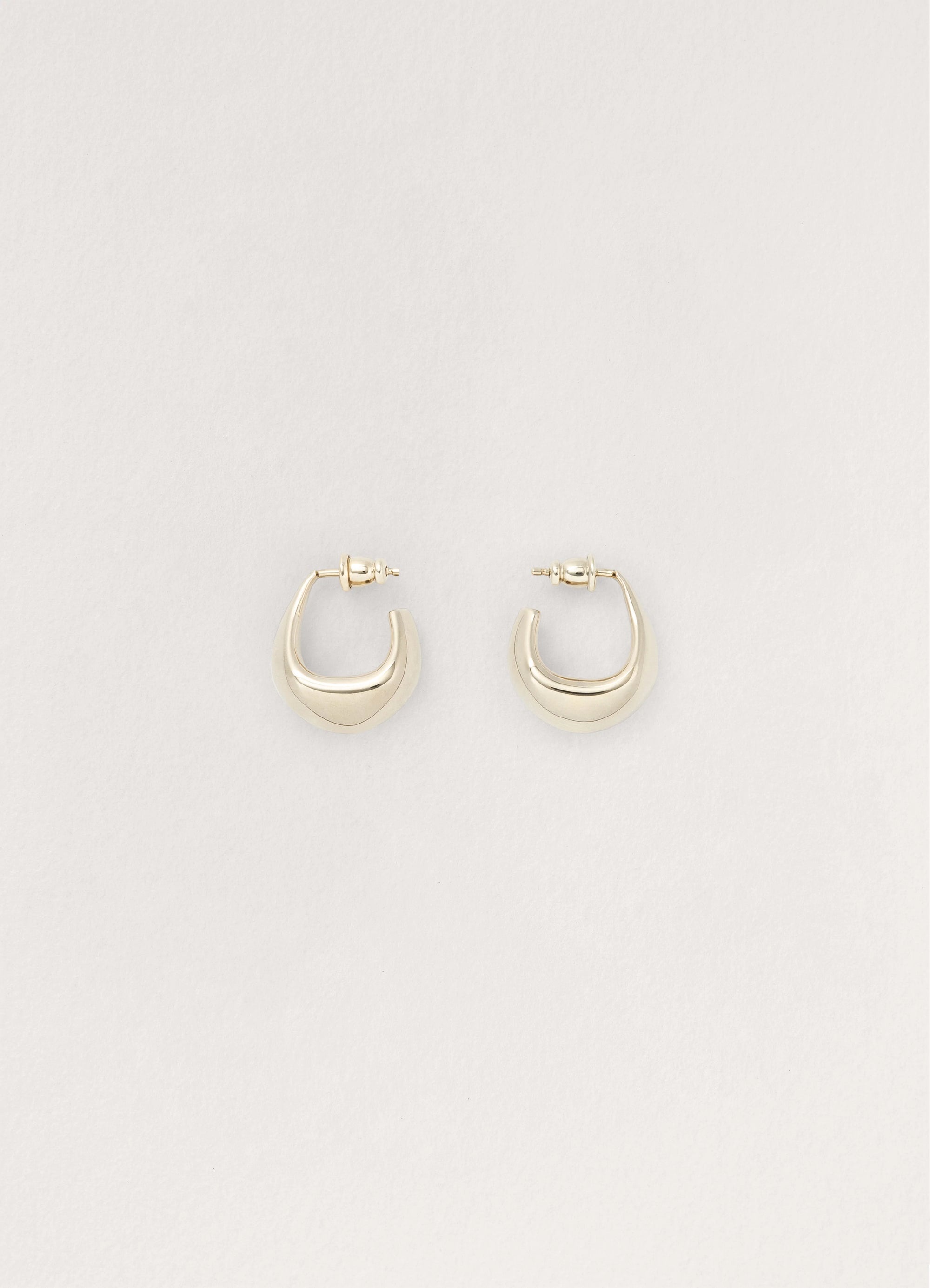 Lemaire CURVED MINI DROP EARRINGS BRONZE | REVERSIBLE