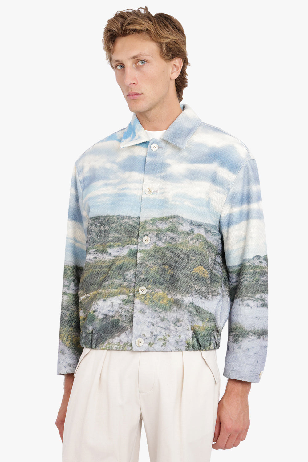 FULL PRINTED JACKET OCEAN | BLUE - 3