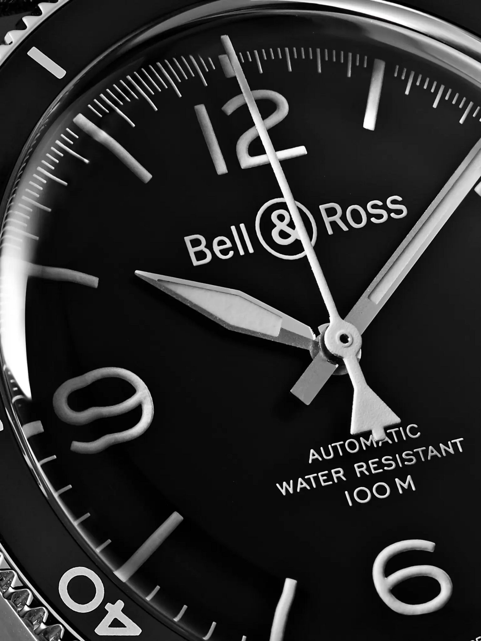 BR V2-92 Automatic 41mm Stainless Steel and Leather Watch, Ref. No. BRV292-­‐BL-­‐ST/SCA Black - 6