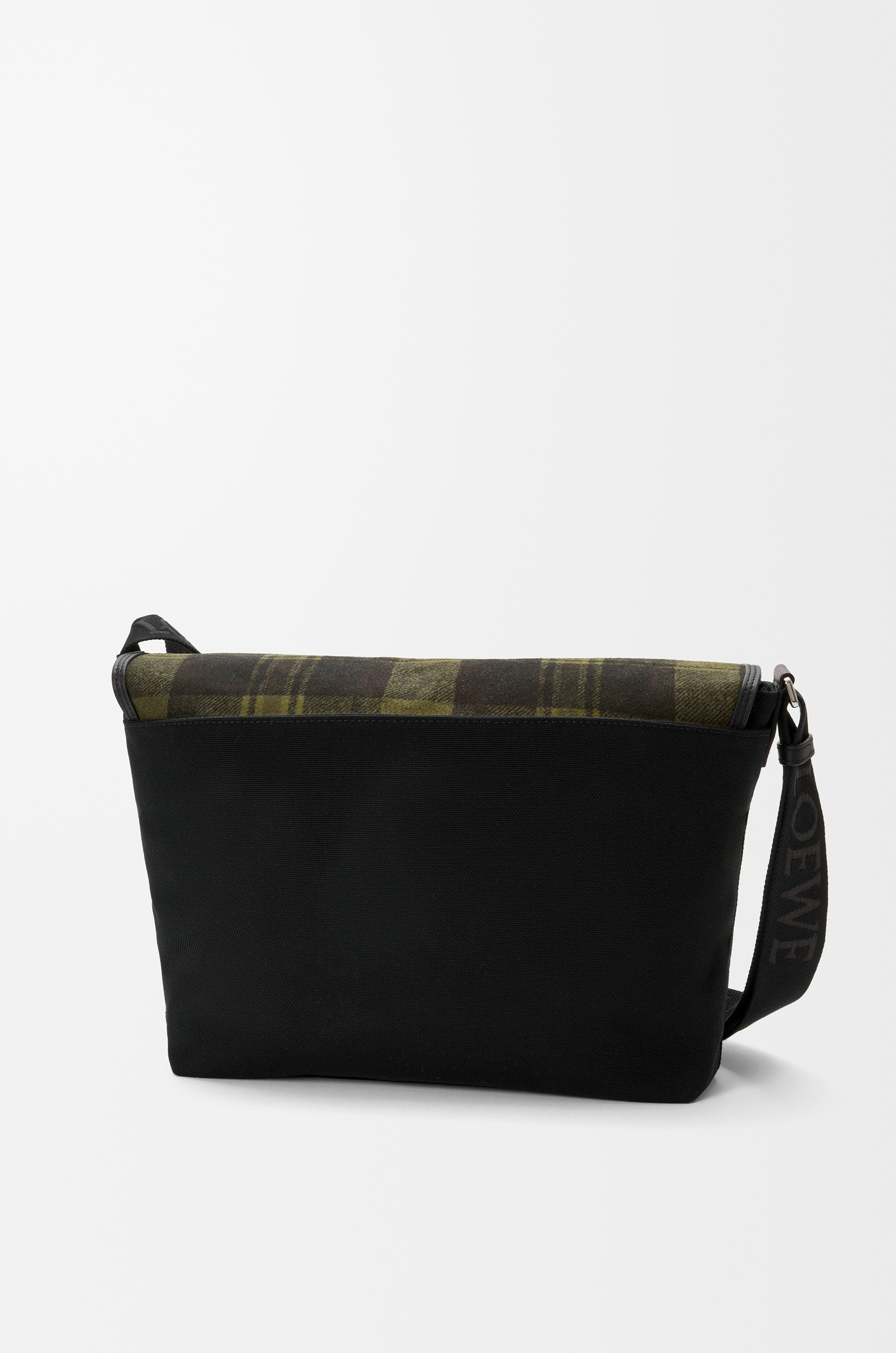 Medium Flex messenger in canvas and brushed suede - 4