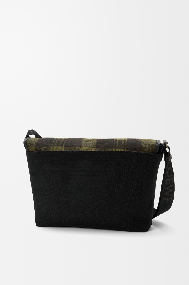 Medium Flex messenger in canvas and brushed suede 4