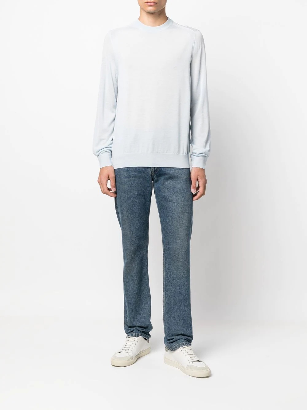 crew-neck long-sleeve jumper - 2