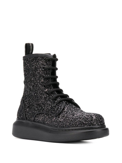 Alexander McQueen Hybrid glitter-effect boots outlook