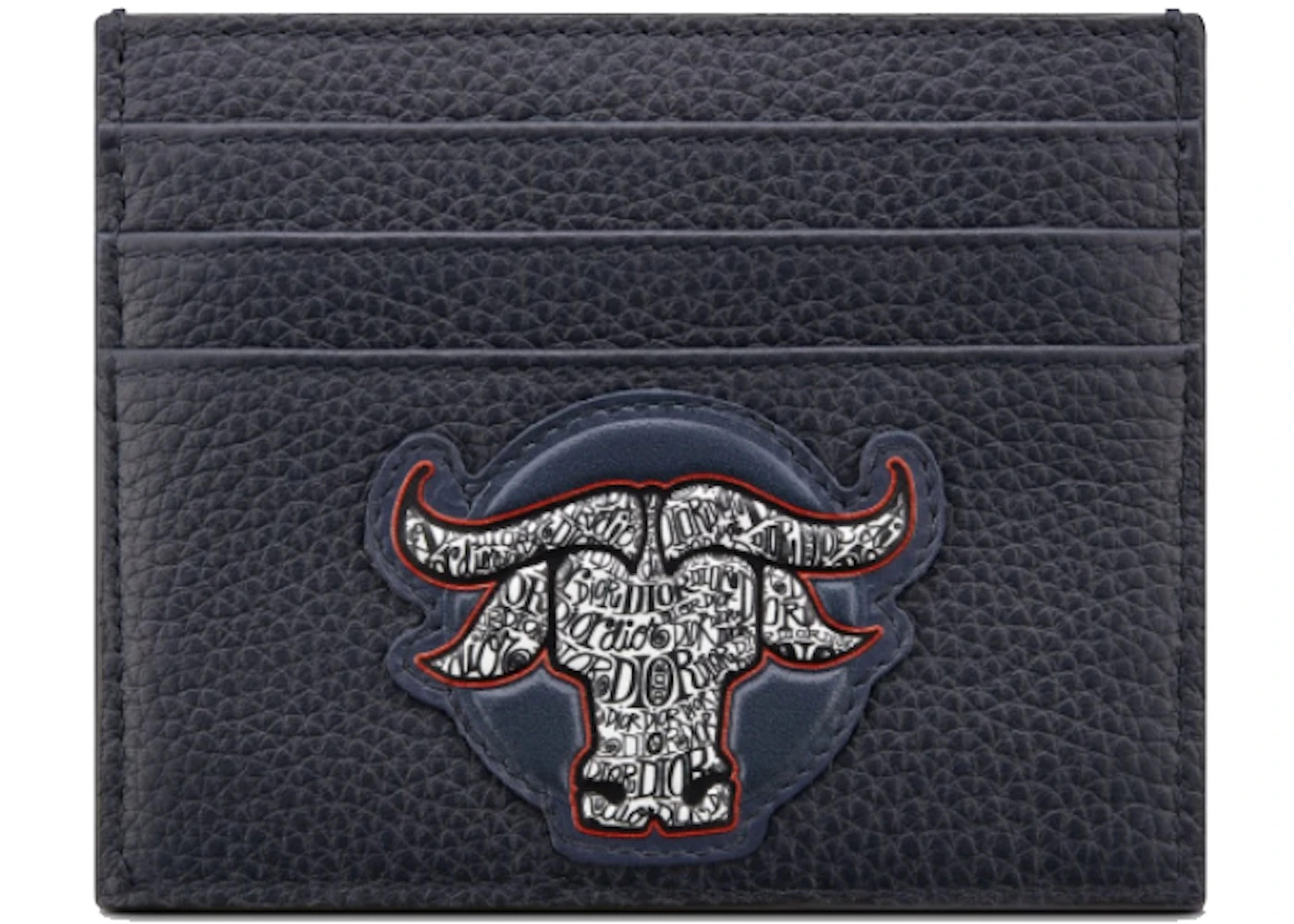 Dior And Shawn Flat Card Holder Navy - 2