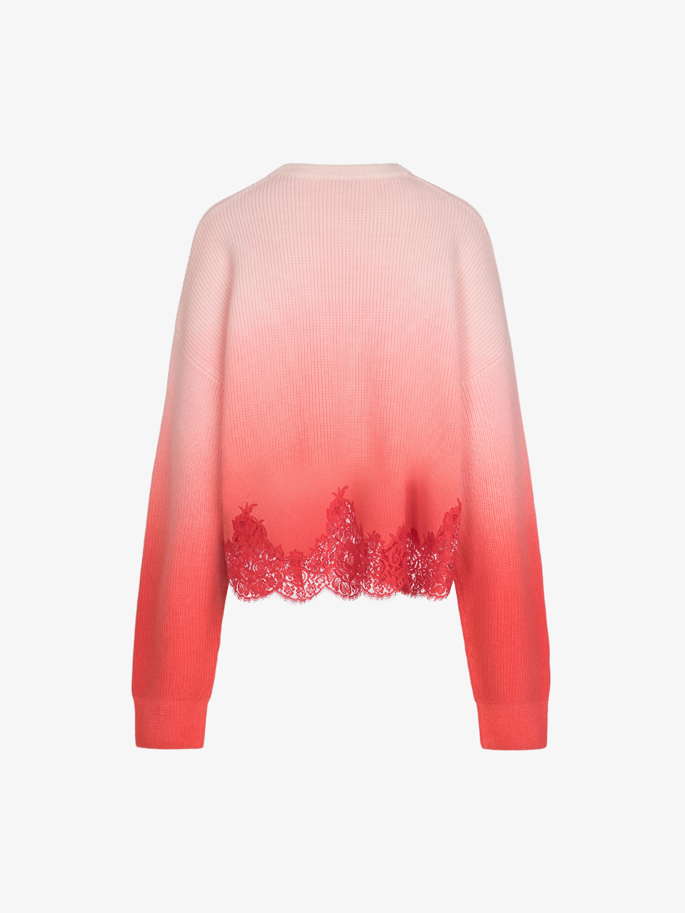 GIVENCHY knit sweater with lace - 4