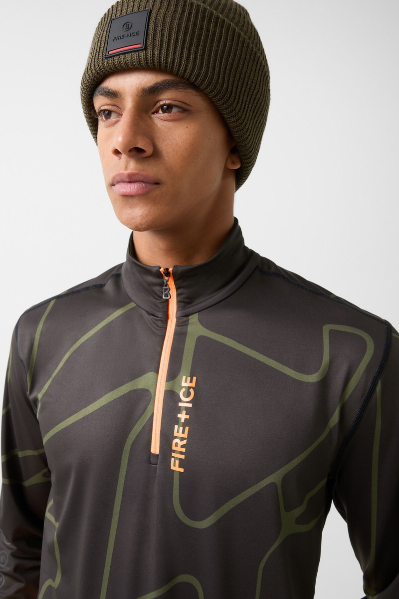 Pascal First layer in Black/Olive green 4