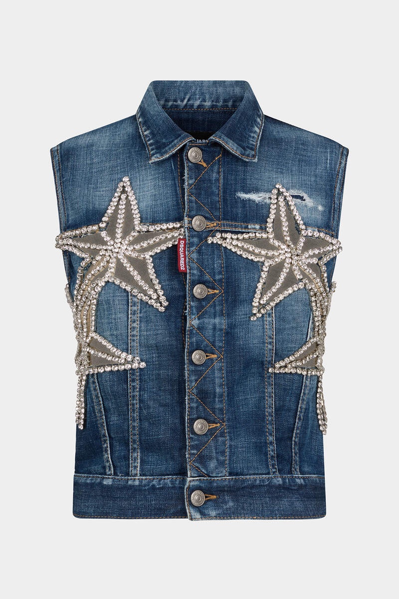 STARRY NIGHT DENIM VEST - 1