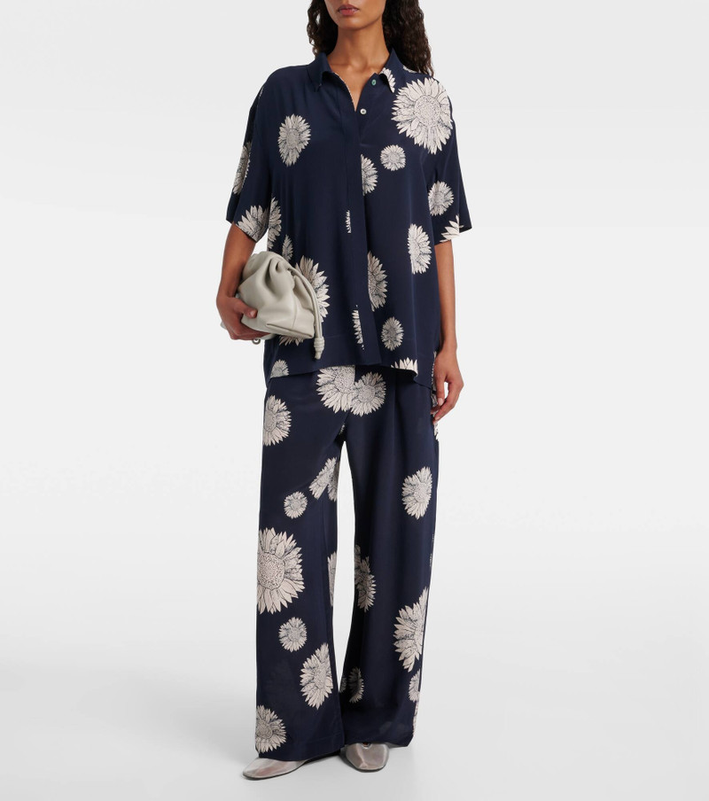 ASCENO Montauk floral silk crêpe shirt outlook