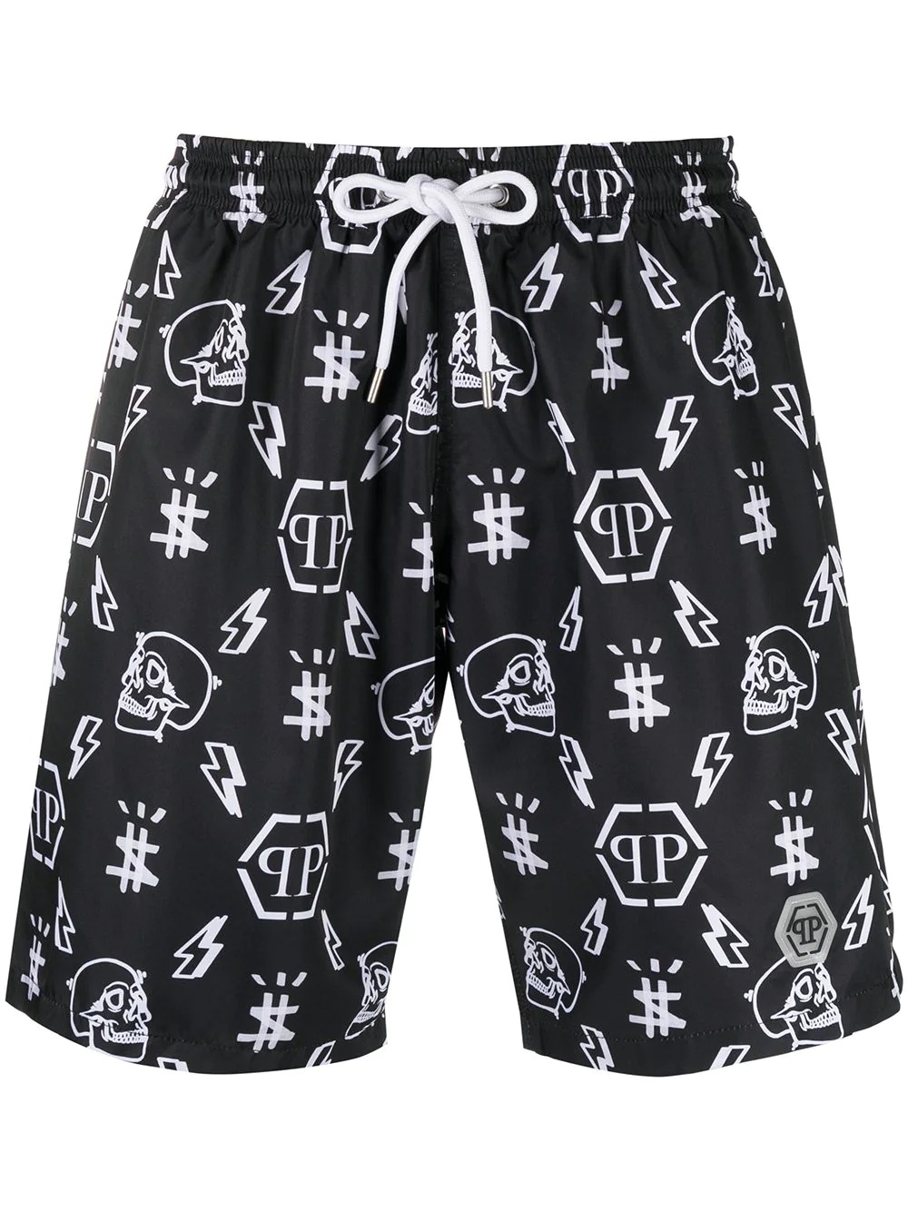 monogram-print swimshorts - 1