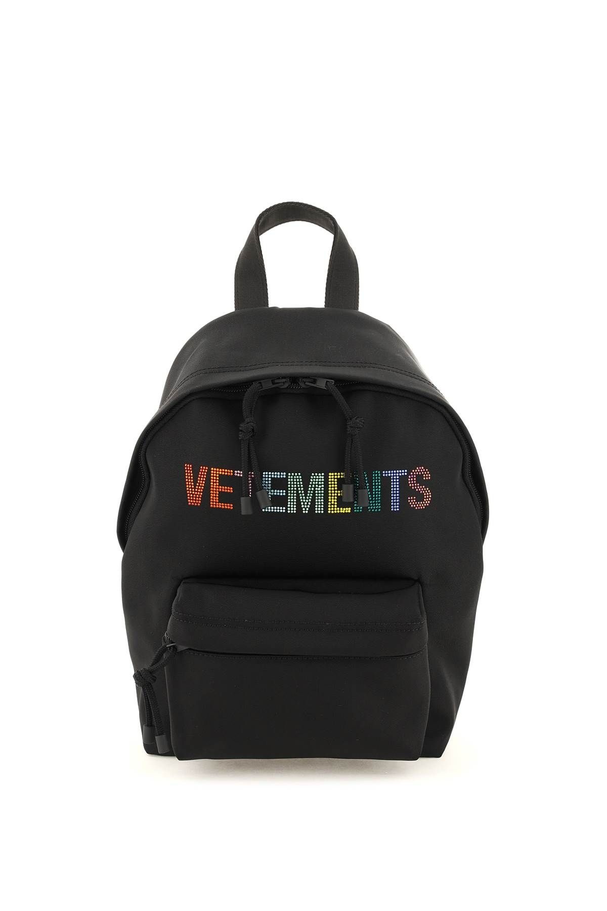 MULTICOLOUR CRYSTAL LOGO MINI BACKPACK - 1