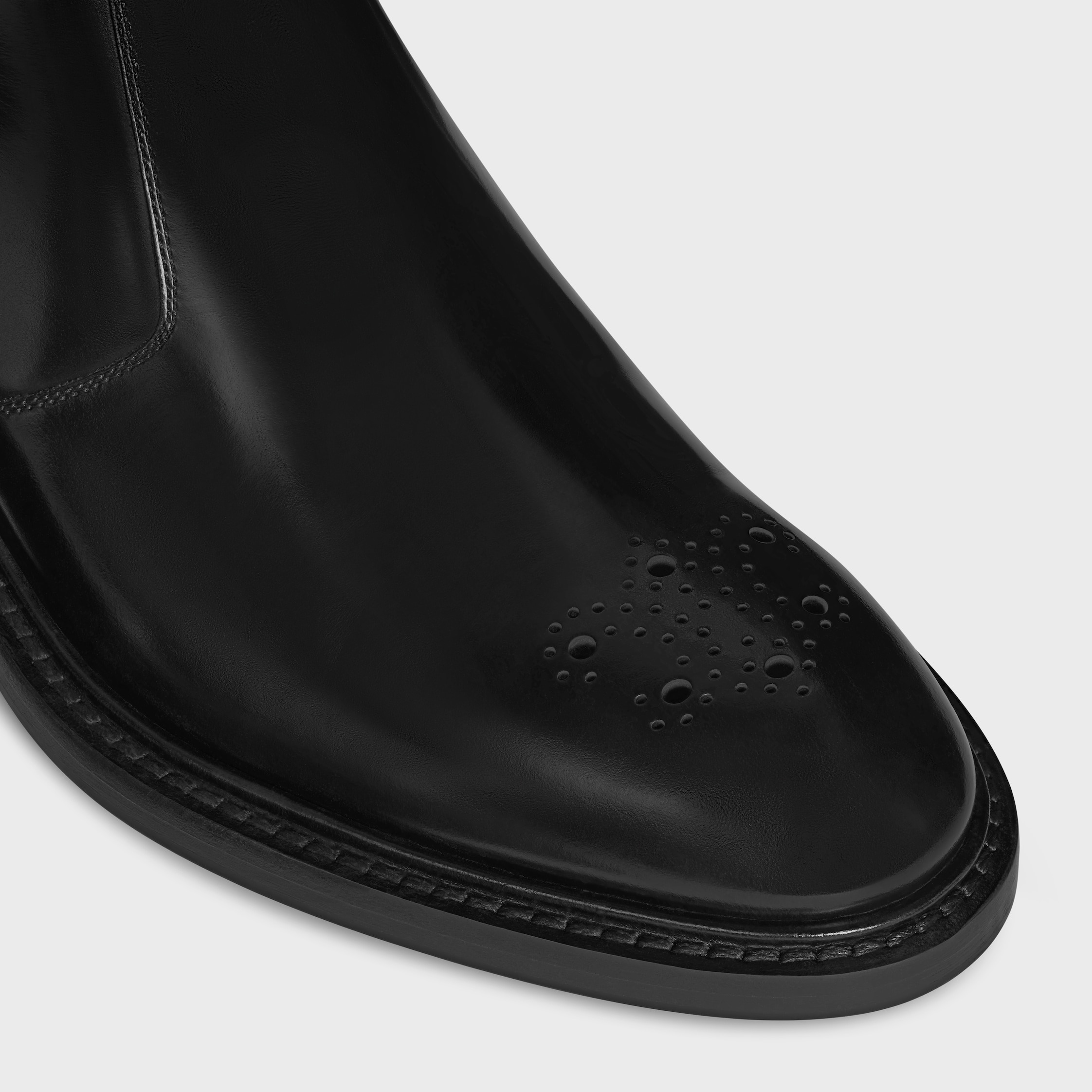 CELINE DONAVAN CHELSEA BOOT in POLISHED BULL - 4