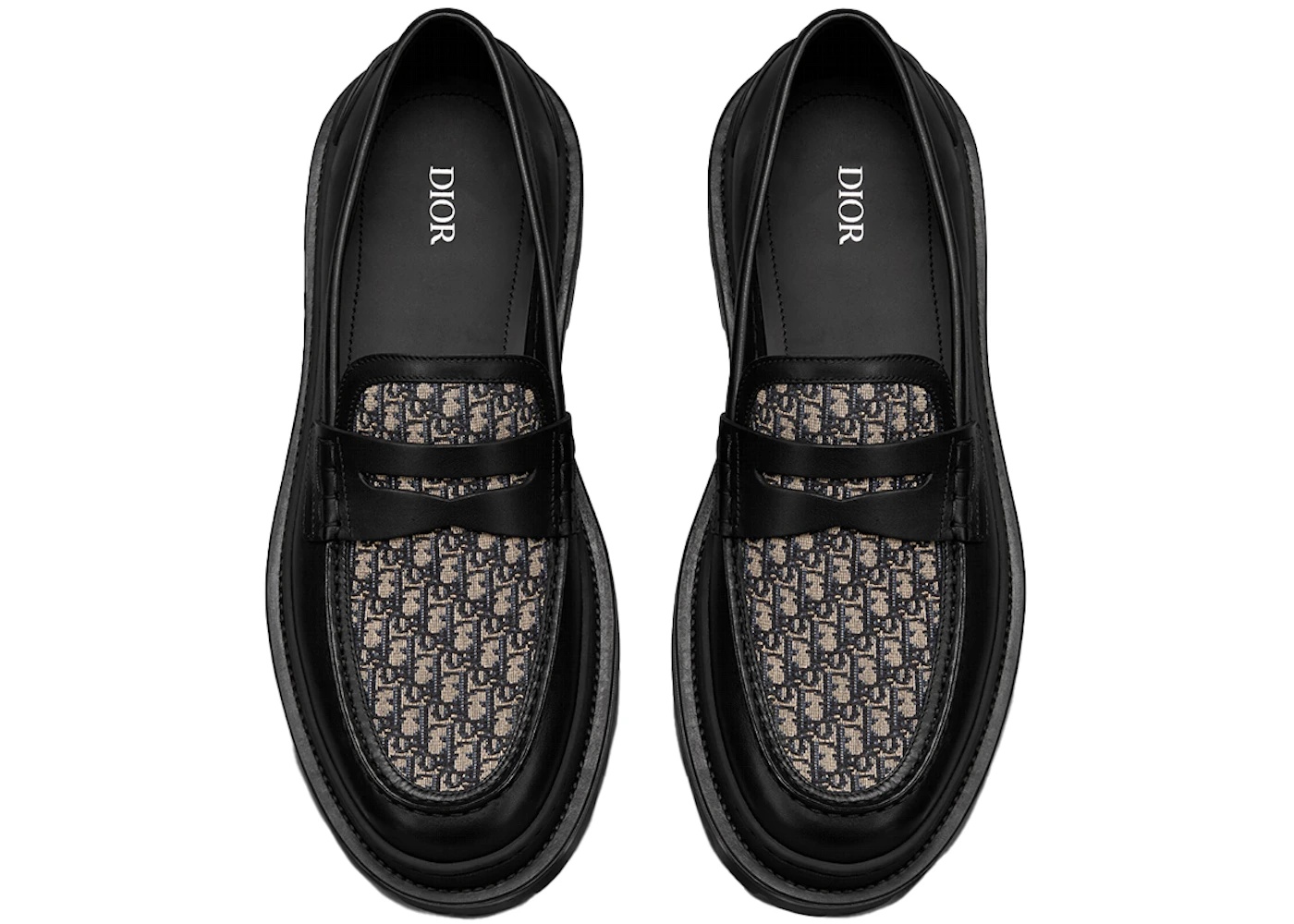 Dior Explorer Loafer Black Beige Black Dior Oblique Jacquard - 4