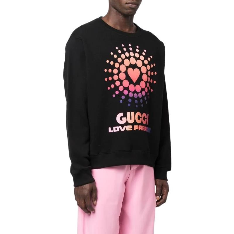 Gucci Love Parade Crew Sweatshirt 'Black' 626990-XJEIM-1082 - 4