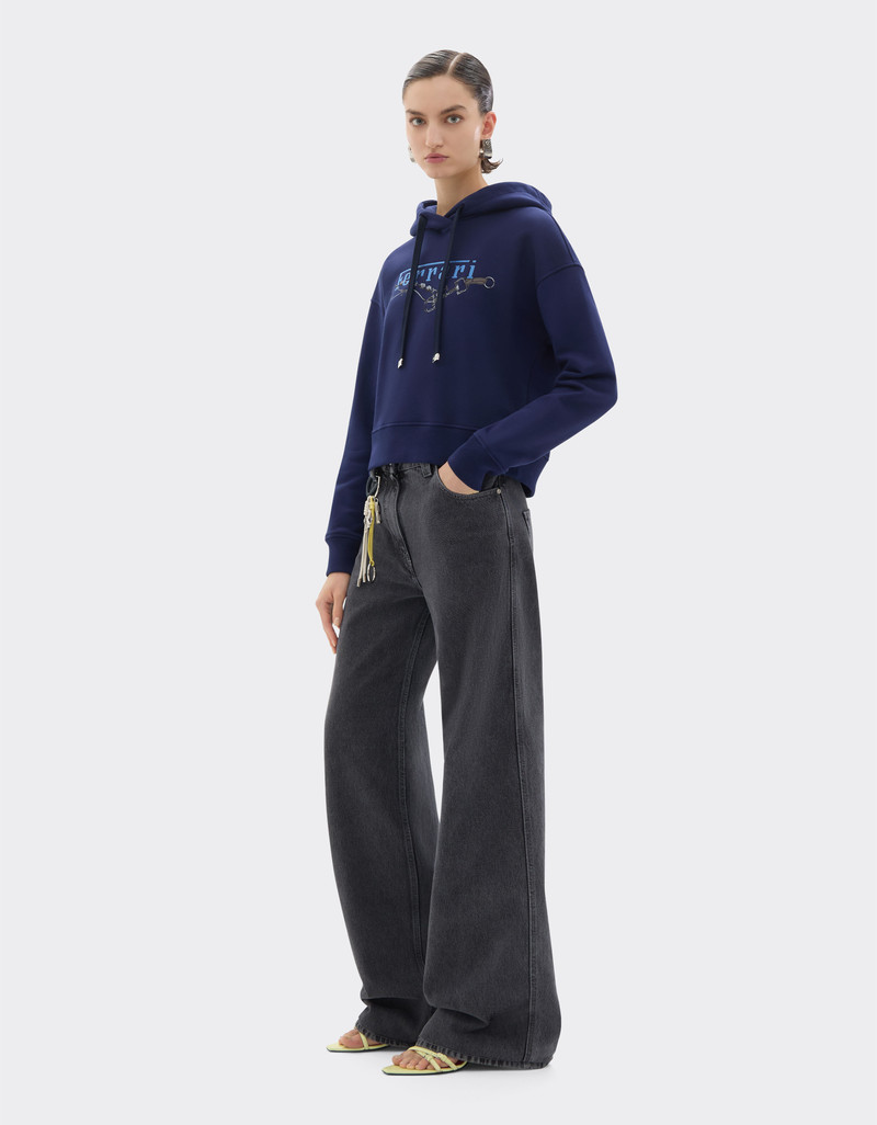 Hooded sweatshirt with Ferrari embroidery 3