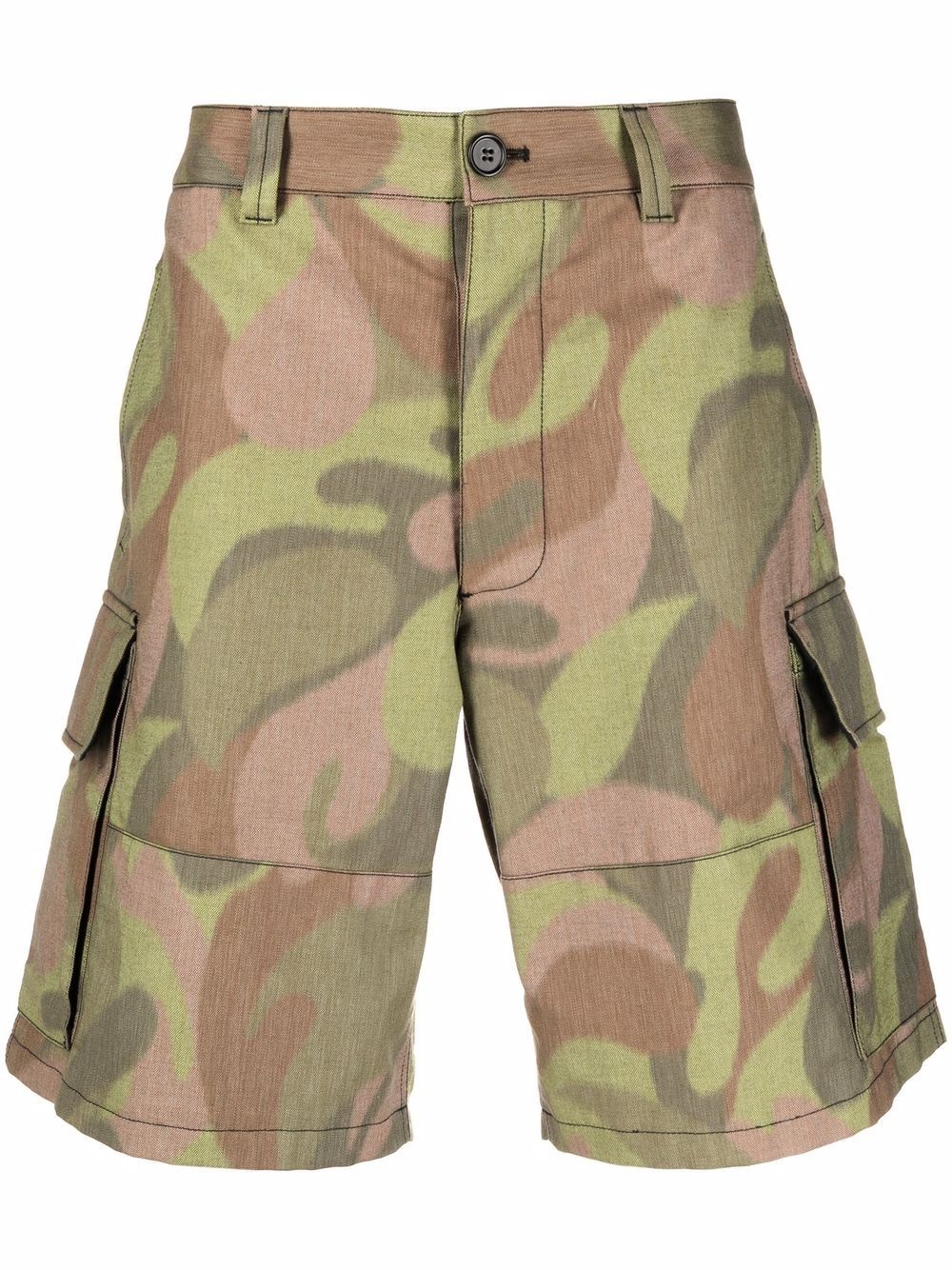 camouflage-print cargo shorts - 1