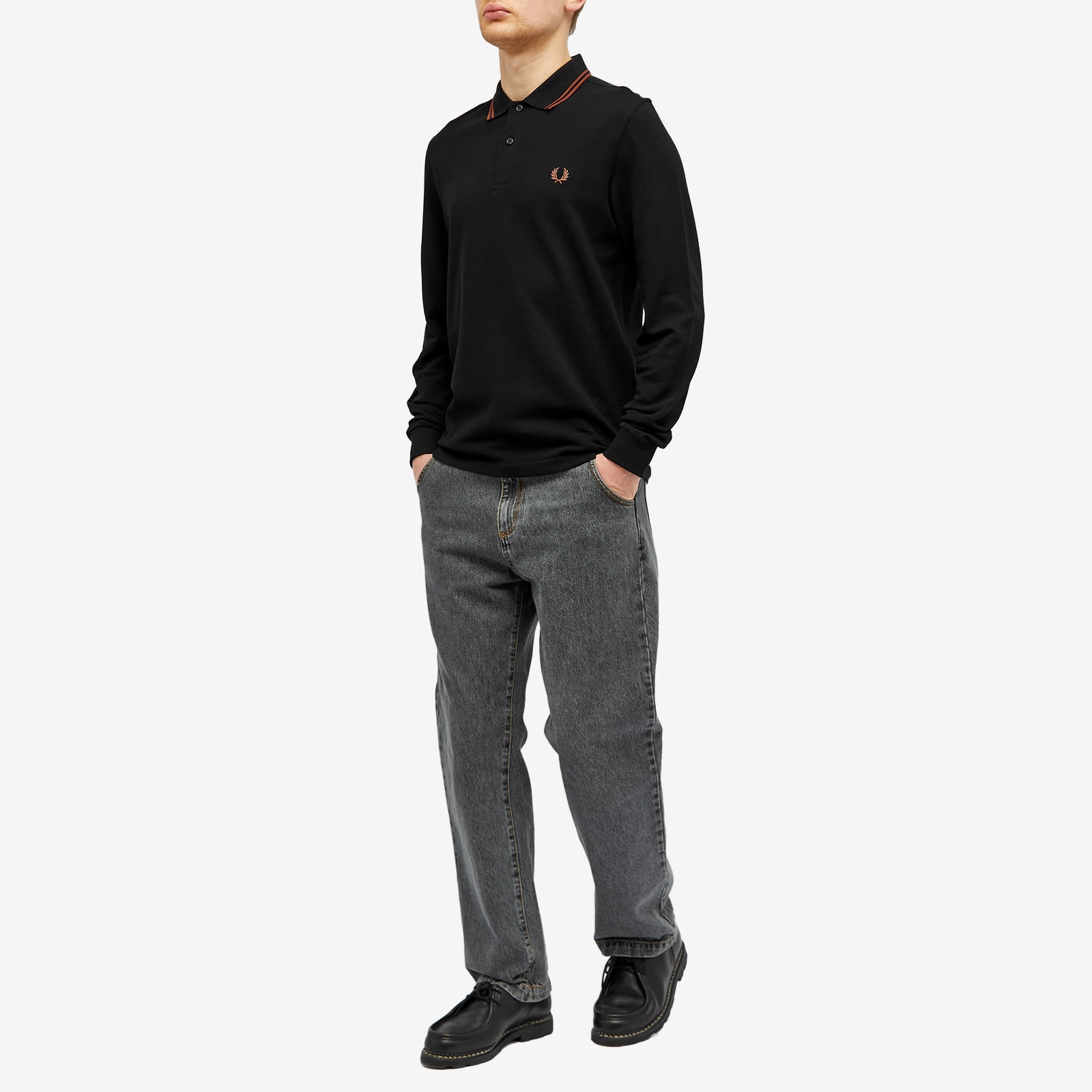 Fred Perry Long Sleeve Twin Tipped Polo - 4